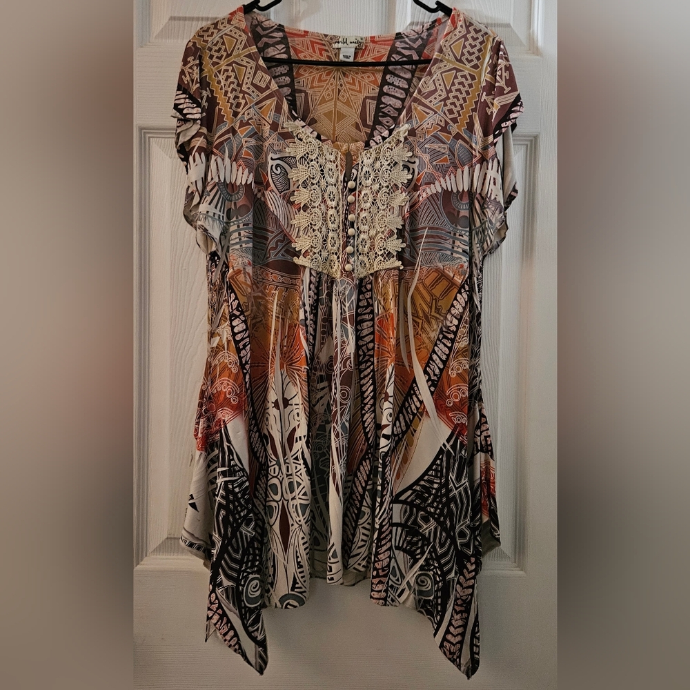 World Unity Bohemian Style Top